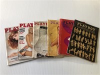 6 Vintage Playboy Magazines