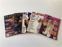5 1990s Playboy Magazines