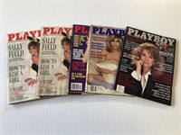 5 Vintage Playboy Magazines