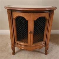 Round Vintage End Table