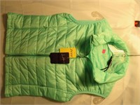Teal Quilted Kids Vest, Size Large