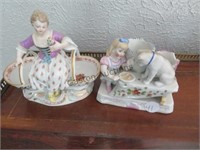 2 CHINA DECORATIVE FIGURINES