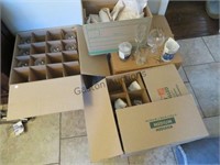 3 BOXES OF ASSORTED GLASS BARWARE