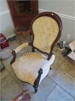 LARGE UPHOLSTERED CAPTAINS'S CHAIR