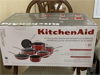 New, 12pc. KitchenAid Cookware Set,