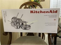 New, Stainless Steel KitchenAid Cookware Set