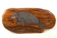 NaaDav Koa wood art - Sea Otter