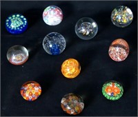 Collection of Vintage Art Glass Paperweights-11
