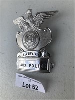 Riverview Michigan Aux. Police Badge