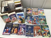 Large Lot of Mostly Disney VHS Movies
