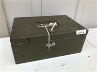 Metal Lock Box with Key
