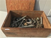 Wood Box with Metal Pipe Fittings