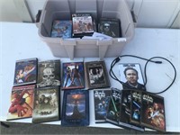 Large lot of DVDs and Tote