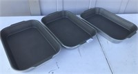 3 Wear Ever 15X10X2 Baking Pans- Made in USA