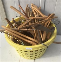 Basket with Wood Hangers