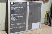 Aluminum 2 Door Directory Board