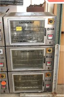Lot of 3 DeLuxe Convection Ovens