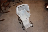 Wicker Baby Stroller