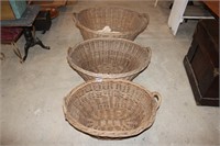 3 Old Baskets