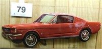 1965 Ford Mustang licensed metal wall art, 21"