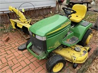 JOhn Deere GX335 Tractor w/ 42in Snow blower- 800