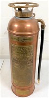 antique copper fire extinguisher