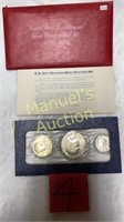 U.S. MINT’S BICENTENNIAL SILVER UNCIRCULATED SET