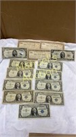 GROUP LOT SILVER CERTIFICATES & CHAMBER OF