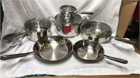 10 PC T-FAL COOKWARE SET