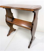antique wooden end table