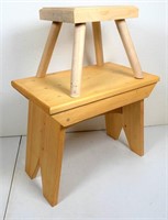 hand crafted stools