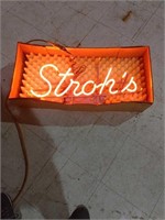 Vintage Strohs sign, New