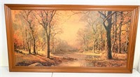 vintage Robert wood picture- large 52in