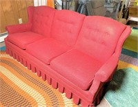 vintage sofa- showing wear & stains