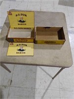 Two old  boxes