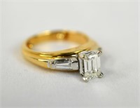 Fine 14K  Gold Diamond Engage Ring