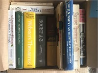 Box Lot Books-  Reference & Misc, (11pcs)