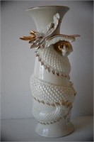 New Westland Porcelain Dragon Vase 13"H