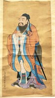 Chinese Painting Scroll of An Old Man