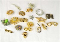 Twenty Pcs of Fine Custom Jewelry of Pins