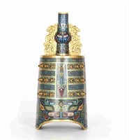 Chinese Cloisonne Ritual Bell