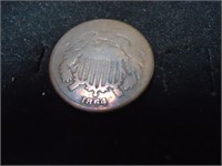 1864, 2 cent coin