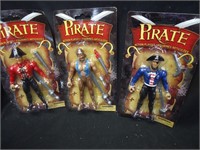 Lot of 3, Pirate figurines