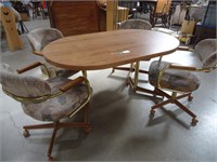 57x35.5" Dining Table with 12" Removable Leaf