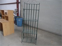 Metal Frame Unit with Glass Shelves