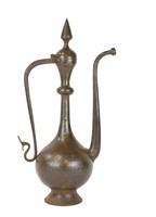 Middle Eastern Gold Inlaid Ewer