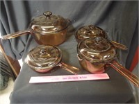 Set of 4 Lidded Glass Cookware