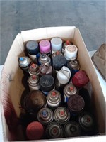 Lot of miscellaneous spray paint