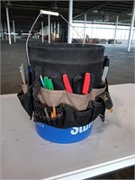 Bucket and Tool pouch and content