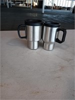 2 small travel mugs